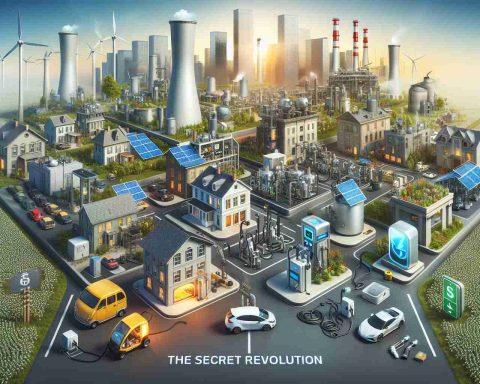 A high-definition, realistic image representing the secret revolution of fuel cells. The picture should depict various scenarios portraying how this modern technology might be making unnoticed changes in a typical community. This could include depictions of innovative energy solutions in households, electric vehicles being charged, or local industries transitioning to cleaner energy sources. Emphasize on the secretive aspect, showing these changes being integrated seamlessly into everyday life without much overt notice.