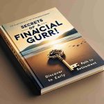 Realistic high-definition image of a book cover for a finance guide. The title, 'Secrets of a Financial Guru! Discover the Path to Early Retirement', is prominently displayed in bold, elegant typography. The cover design suggests an air of sophistication and wisdom, whilst also hinting at the promise of financial freedom. Imagery could include a golden key, symbolizing unlocking the secrets to financial independence, or a serene beach scene, evoking the tranquility of early retirement.