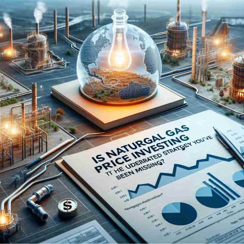 A realistic HD photo illustrating the concept of investing in natural gas prices. This may include symbolic representations such as statistics graphs showing the rise and fall of natural gas prices, financial documents related to natural gas investment, and images of natural gas infrastructure like pipelines and extraction sites. On top of these, a question fills the image: 'Is natural gas price investing the underrated strategy you've been missing?'