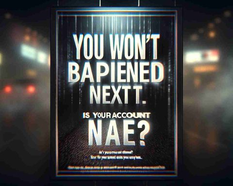 A realistic high definition image displaying the text 'You Won't Believe What Happened Next. Is Your Account Safe?' in bold lettering, over a mysterious blurred background that suggests an element of suspense and intrigue.