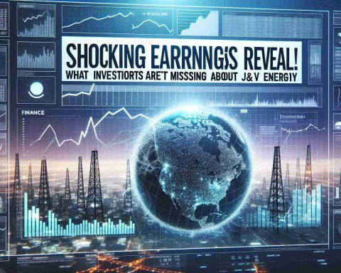 A realistic high definition image showcasing a headline labeled 'Shocking Earnings Reveal! What Investors Are Missing About J&V Energy'. Visualize this on a modern digital news platform, with a layout including finance graphs, charts indicating upward and downward trends, and associated energy-related imagery like oil derricks or wind turbines.