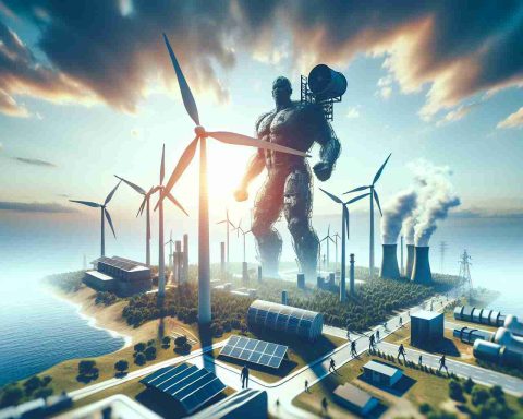 A high-definition, realistic visual representation of information pertinent to investors concerning NextEra, a major player in the renewable energy industry. The image may depict symbolically a giant in renewable energy sector, illustrating elements such as wind turbines, solar panels, and hydroelectric power stations to capture the scale of NextEra's operations.