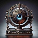 A detailed and realistic HD image depicting a silent revolution concept. It includes a medieval palantir, a mystical orb known for its prophetic abilities. The palantir is a secret game-changer, symbolizing unexpected turns and game-changing moments.