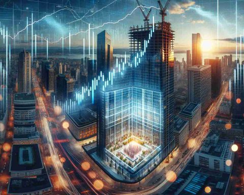 Realistic high-definition depiction of a metaphorical visual representation for the concept of Initial Public Offering (IPO) Investing. Picture a corporate skyscraper under construction symbolizing a budding company. The ground floor, bustling with investment activity, is highlighted, emphasizing the potential growth of the company. In the sky, a stock chart with upward-moving trend lines illustrates rising financial success, showing the promising aspect of IPO investing. The image has a business-like aesthetic filled with the vibrant energy of a financial district.