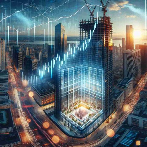 Realistic high-definition depiction of a metaphorical visual representation for the concept of Initial Public Offering (IPO) Investing. Picture a corporate skyscraper under construction symbolizing a budding company. The ground floor, bustling with investment activity, is highlighted, emphasizing the potential growth of the company. In the sky, a stock chart with upward-moving trend lines illustrates rising financial success, showing the promising aspect of IPO investing. The image has a business-like aesthetic filled with the vibrant energy of a financial district.