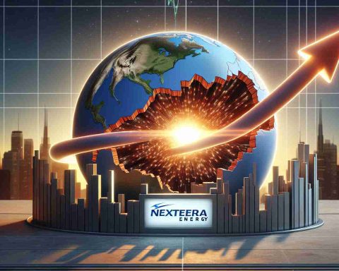 A realistic HD photo depicting the concept of a surprising turnaround in the stock market, represented by NextEra Energy. It could be a diagram or chart showing a drastic positive change in the company's stocks, symbolizing the future of stocks.