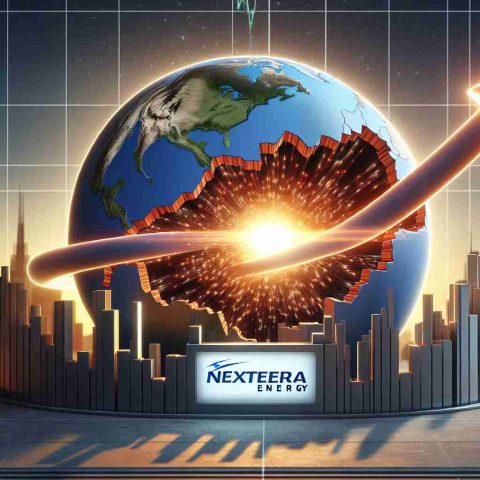 A realistic HD photo depicting the concept of a surprising turnaround in the stock market, represented by NextEra Energy. It could be a diagram or chart showing a drastic positive change in the company's stocks, symbolizing the future of stocks.