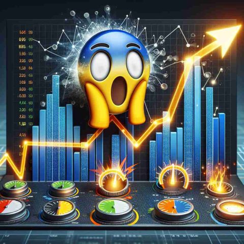 A realistic high definition image representing the concept of an unexpected shift in energy transfer's earnings. This could include symbolism such as a line graph with a dramatic rise or fall, an energy symbol, and a shocking face emoji to represent surprise. As further context, include multiple prediction dials or sliders being adjusted dramatically to signify analysts modifying their forecasts significantly.