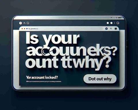 Create a realistic high-definition graphical message that reads 'Is Your Account Locked? Find Out Why', with a versatile style. The message could be on a computer screen or a mobile device interface, with emphasis on the clarity of the words.