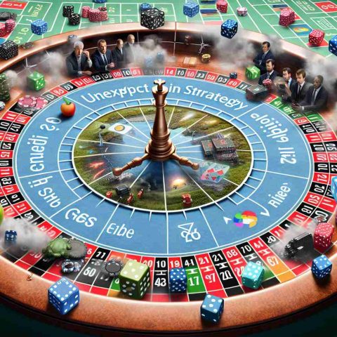 A detailed high-definition image symbolizing the unexpected shift in strategy of major tech companies. The scene should show a large, metaphorical roulette table with various traditional and renewable energy sources as the bets. Among the options, clearly highlight a surprising option that they seem to be heavily investing in.