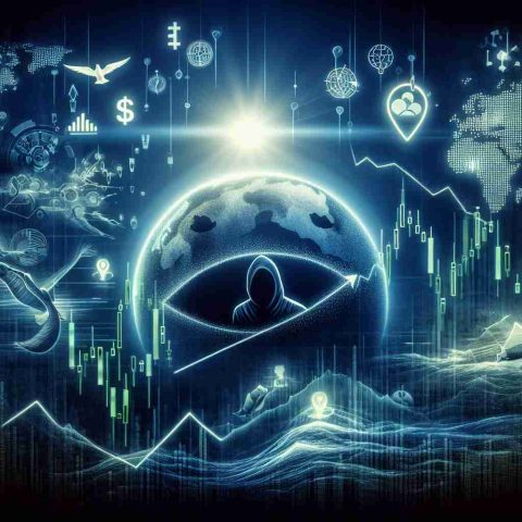 Realistic high-definition image showcasing the concept of stocks for a company called 'ENPH' either soaring or sinking, represented through symbolic elements. The image also includes an obscure factor that investors need to be aware of, portrayed in a mysterious and elusive manner.