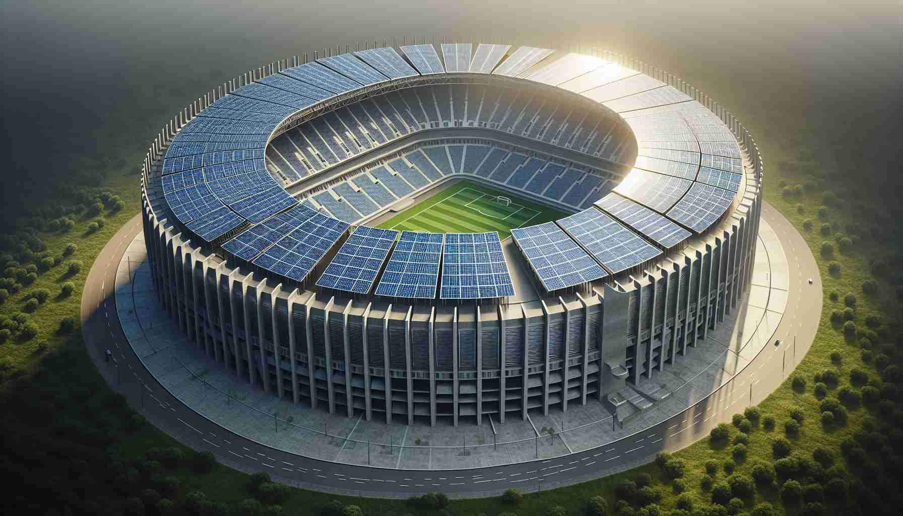 Vertical Solar Panels Take Center Stage! A Stadium Leads the Charge in Green Power.