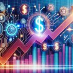 An attention-grabbing HD photograph illustrating the surprising surge of stock market investments related to artificial intelligence. The image may feature symbols like rising line graphs, symbolic AI icons or logos, and dollar signs to indicate strong financial growth. Integrate visuals related to investment and financial decision making. The style is vibrant, realistic and urgent, highlighting the lucrative potential of AI investments right now.