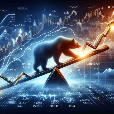 Detailed image illustrating the concept of market rebound, signifying a potential temporary break. The impact of this rebound can be represented through the sudden movement of indices like a seesaw, exhibiting a surprising uptick. The elements should symbolize the bear and bull market, stock market graphics with ascending arrows, charts displaying an increase, indicating optimism among investors. The background can be an abstract representation of a stock market, infused with numbers and lines to portray the trend, movement and volatility. The overall image should capture the sense of a rising economy and investor confidence at a glance.