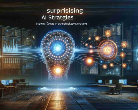 Realistically detailed image depicting the concept of surprising AI strategies. This should look like a high definition image of a futuristic dashboards showing glowing neural networks, advanced algorithms, and complex data stream. The setting should indicate an innovative environment, hinting towards the secret to staying ahead in technological advancements.