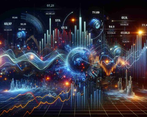 Visualize a realistic, high-definition image which translates the concept of surprising fluctuations in the after-hours trading price of a well-known electric car company. The image can include expressive abstract patterns and graphs indicating sharp rises and declines, or unusual activity. Remember, this image doesn't contain any text except a bar chart showing price movements, as it's meant to encapsulate the idea of missing out on significant financial events.