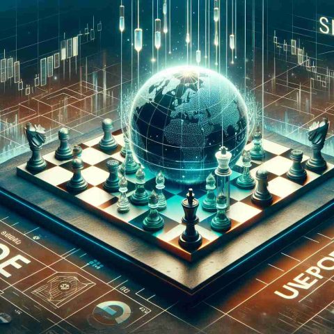 High-definition realistic image of an abstract concept depicting an unexpected pre-initial public offering move. The scene has a chessboard, with chess pieces strategically placed to hint at a lucrative stake acquisition. Eye-catching graphics and background convey a sense of mystery and unexpectedness, relating to business and finance.