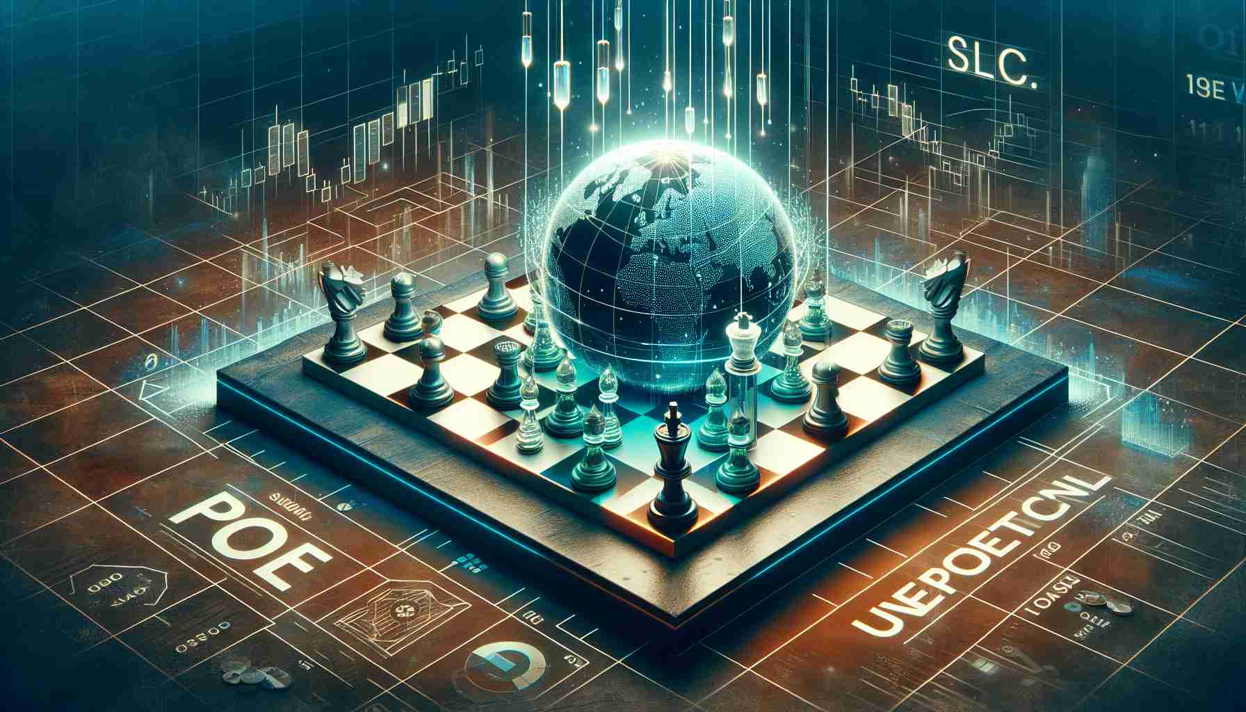 High-definition realistic image of an abstract concept depicting an unexpected pre-initial public offering move. The scene has a chessboard, with chess pieces strategically placed to hint at a lucrative stake acquisition. Eye-catching graphics and background convey a sense of mystery and unexpectedness, relating to business and finance.