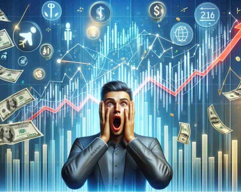 Realistic high-definition image depicting the concept of surprising results of top stocks. The image might include charts signifying impressive growth, a shocked person reacting to these results, and stock market-related symbols such as arrows or currency signs.