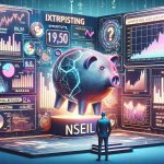 An illustration depicting an interesting take on investment opportunities with focus on NSEIL IPO. Display the information vividly, having data like stock graphs, market trends, and potential returns. Showcase it as a surprising and potentially advantageous prospect in the world of investment. Ensure realism and high-definition quality as if a snapshot taken from an expert's presentation.