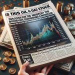 Realistic high-definition image of a printed financial report with the headline 'Is This Oil & Gas Stock a Hidden Gem? Discover the Impressive Dividend Increase'