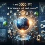 Realistic high definition image featuring the text 'Is the QQQ ETF Your Gateway to Tech Stock Success?' with a financial theme. Include elements such as stock charts, financial data or graphs and symbols representing technology companies. Do not include specific company logos or references.