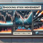 A detailed and high-resolution image plaque with the text 'Shocking Stock Movement! Discover What’s Really Happening'. Exhibit charts, graphs, and data analytics that give a sense of sudden, unexpected shifts in the market. Eyedroppers and arrows are used to highlight pivotal points. Use a powerful contrast of colors for an impactful visual representation, suggesting a dramatic occurrence within the world of finance and investment.