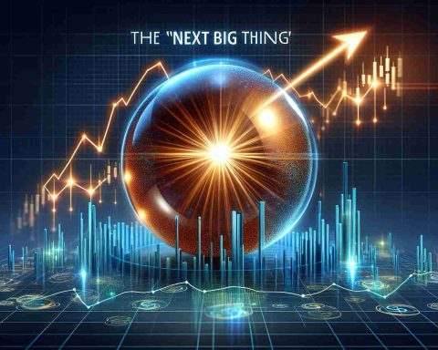 A high definition, realistic depiction of the concept of the 'Next Big Thing' in the stock market. The image portrays a promising Initial Public Offering (IPO) that appears too attractive to miss. Illustrate this through metaphorical elements such as a glossy, radiant sphere symbolizing the 'big thing' and a graph showing exponential growth curves to represent the promising IPO.