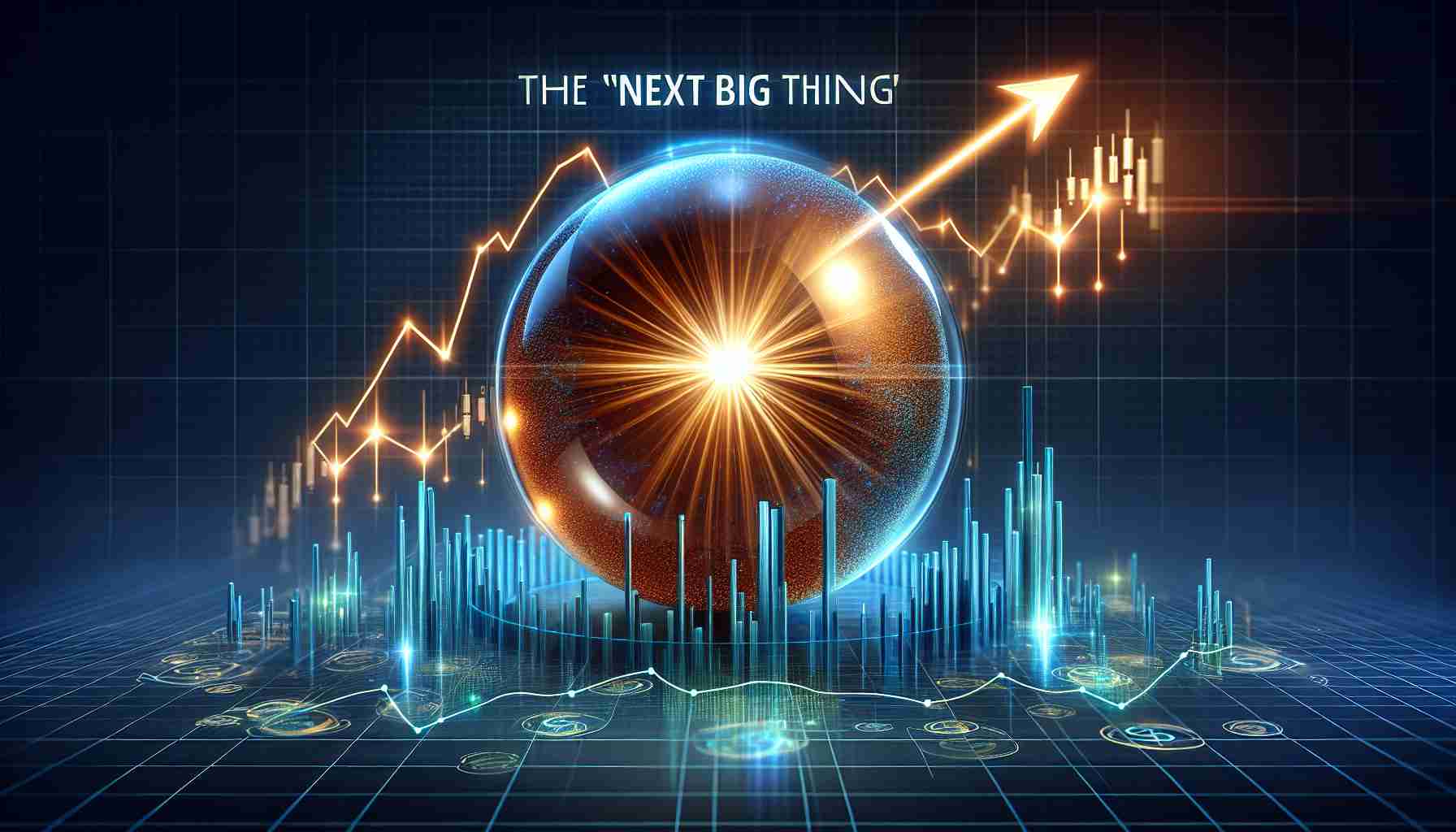 A high definition, realistic depiction of the concept of the 'Next Big Thing' in the stock market. The image portrays a promising Initial Public Offering (IPO) that appears too attractive to miss. Illustrate this through metaphorical elements such as a glossy, radiant sphere symbolizing the 'big thing' and a graph showing exponential growth curves to represent the promising IPO.