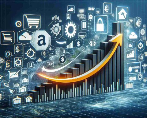 A realistic, high-definition image representing the concept of a sudden and dramatic increase in Amazon's growth, symbolised abstractly. This could include elements such as a graph with a steep upward curve, various symbols of finance or investment, and possibly Amazon-related imagery, such as an e-commerce platform with a large 'plus' or 'up' arrow. It reflects the theme 'What Investors Can't Afford to Ignore.'