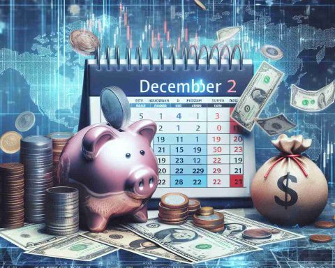 An HD photo illustrating the concept of a significant shift for financial investors. Portray a visually intriguing representation of a calendar marked on the date December 2, with symbols such as currency notes, a stock market graph, a piggy bank, or a stack of coins around it to signify major investment changes.