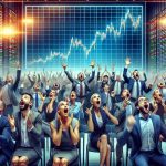 A high-definition photo of enthusiastic investors reacting to a surprisingly popular Initial Public Offering (IPO). The room is filled with a dynamic energy, and we see people of different genders and descents displaying expressions of shock, delight and intense concentration. On the wall, a large screen displays rising stock graphs symbolizing the increasing market demand. The vibrant scene truly encapsulates the gripping rush and emotion tied to the competitive world of financial trading.