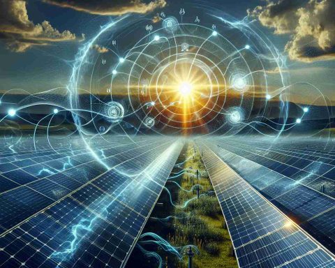 A high-definition, realistic image representing the concept of 'The Untold Revolution', with the central theme being the hidden ripple effects of solar energy. Imagine solar panels laid out in a field, capturing the sun's radiant energy, and then branching out various signals or waves to represent the unseen impacts of this energy. A peaceful setting should surround these panels, indicating the sustenance of nature, and close-up shots of converting solar energy into electricity, thereby symbolizing transformation and renewal.