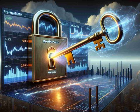 An high-definition image, presented in realistic style, illustrating the concept of 'Unlocking the Mystery of NNE Premarket.' The scene includes a large, glowing key symbolically being turned in a lock, represented by a stock market diagram. Charts showing premarket activities - perhaps ticker tape, line, bar or candlestick graphs - with positive and negative trends are displayed around the key. A figurative light or aura emanates from the 'unlocked' chart to signify newly revealed insights. The background consists of the early morning sky which stands for 'premarket' period. This is intended to provide a visual representation of what investors should be aware of.