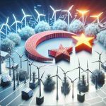 High-definition visualization of a symbolic representation of a revolution in energy. Focus on Turkey's daring step towards renewable energy, represented with the alternative symbols such as wind turbines, solar panels, and hydroelectric dams.