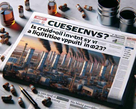 Realistic high-definition image of a newspaper headline reading 'Is Crude Oil Investing Still a Lucrative Opportunity in 2023?'