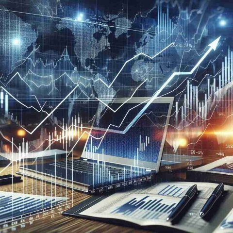 A detailed and realistic high-definition image focused on financial trends. The scene showcases diagrams representing the significant shifts in the stock market, with bold arrows indicating sharp rises or plummets, following an unexpected victory in a competitive sector. The charts and graphs should manifest the surprise and intense reactions of the trading world.