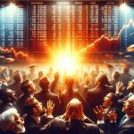 Create a highly realistic and vivid image representing a dramatic shift in the financial markets. The main focus of the scene should be a stock market board showing a sudden rise or increase in numbers after a recent downfall, suggesting a surprising market turnaround. The atmosphere is intense and filled with a mixture of relief and surprise. Please also show traders, both men and women from different descents such as Caucasian, Black, Asian, and Hispanic, anxiously watching the board, their faces reflecting the shock and awe of this unexpected turn of events.