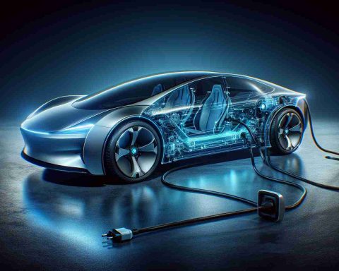 A high definition, realistic image illustrating the concept of a bold new move by an electric vehicle company that could potentially transform the industry. Visualize a futuristic electric car design, showcasing its sleek lines, charging port, and environmental-friendly features. Infuse the image with a sense of innovation and forward-thinking approach that is often associated with these companies.