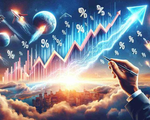 Create an engaging and realistic HD image that represents prime stocks soaring high in the metaphorical investment sky. These stocks are anticipated to boom unexpectedly in 2024, providing a surprising growth opportunity for investors. The image can incorporate elements like rising arrows, percent symbols to represent growth, and possibly a stylized year '2024' to represent the projected boom time.