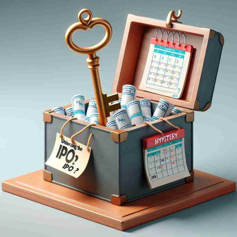 Realistic high-definition image of a symbolic depiction of the query 'Unlocking the Mystery: When Can You Sell IPO Shares in Zerodha?'. Possible elements to include could be a large key unlocking a mystery box, with stock certificates inside the box labeled 'Zerodha IPO', and a calendar with a marked date hanging on the box, symbolizing the time of selling. This should not be an actual guide, but rather a creative interpretation of the question.