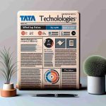 Generate a realistic HD image displaying a news clipping with the title 'Tata Technologies'S IPO: What You Need to Know! Key Dates Unveiled, but There's More to the Story.' The clipping should be displayed prominently on a neutral background.