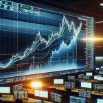 Realistic HD image of a dramatically changing stock market graph, symbolizing a sudden, unexpected move in the Wall Street. The image features a large, detailed line graph on a digital screen, with numbers and symbols representing various stocks. The graph shows a steep incline or decline, indicating a shocking event or major fluctuation in the market. The setting is a typical trading floor, with multiple screens displaying different economic data and people working at their computers in the background.