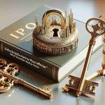 A high-definition, realistic image of a metaphorical representation of 'Unlocking the Mystery of Initial Public Offerings (IPO) with three bids: What Investors Need to Know'. This could include imagery such as an ornate lock shaped like an IPO chart, with three golden keys laying next to it on a table. Each key can be inscribed with symbols representing different stock market factors. Perhaps there could also be a guide book beside them titled 'What Investors Need to Know'.