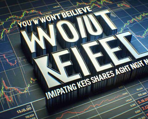 Realistically detailed HD photograph capturing the text 'You Won't Believe What's Impacting KEI Shares Right Now'. The letters should be bold and imposing, creating a strong visual impact. The background can be a dynamic stock market scene with graphs and charts illustrating market fluctuations.