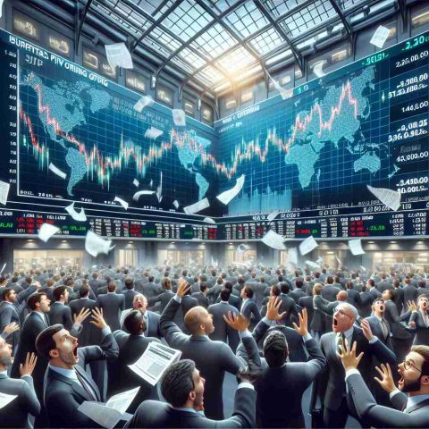 A realistic, high-definition visual representation of a surprising Initial Public Offering event. Picture it as a high-energy scene with a bustling stock exchange floor where brokers and traders appear shocked and excited. Papers are flying through the air, big screens show skyrocketing stock charts, reflecting the groundbreaking nature of this particular offering. All around, brokers of various descents including Caucasian, Hispanic, and South Asian, and both male and female, are eagerly discussing the situation. This is a captivating image that no one should miss.