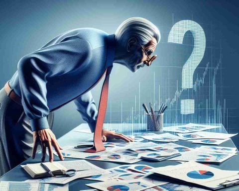 A high-definition realistic image depicting a respected financier, who is often referred to as an oracle due to his uncanny ability to predict market trends, leaning over a table scattered with charts and papers. This implies a reconsideration of his long-standing strategies, thus hinting at an unexpected shift. A question mark floats above his head, signifying the reconsideration of his legacy.