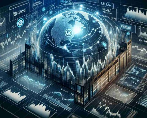 A detailed and realistic high-definition graphic representation showcasing the impact of a new anticipated initial public offering (IPO) from an unspecified company. The image features price figures, investment patterns, and potential market influence depicted through diagrams and charts.