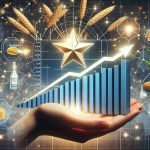 A high-definition, realistic depiction of a conceptual representation of Ethanol Boom, shown as a rising star in the world of investment. Include surrounding elements that illustrate why one should care about this developing trend. The image can include graphs showing the incline in the market, symbols for ethanol such as cornstalks or biofuel infrastructure, and positive indicators such as upward arrows or a shining star. The overall tone of the image should be optimistic and promising.