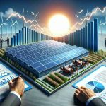 Realistic HD image conveying the high significance of a huge deal in the solar energy industry. Visual metaphors could include a large solar panel installation under a bright sun, agreements being signed on a table, and symbols of extensive growth such as a chart showing a steep upward trend, all reflecting the groundbreaking scale of the deal.